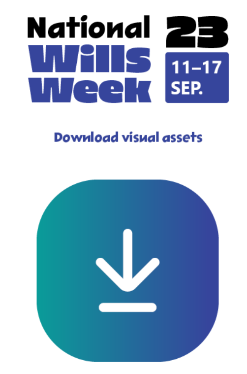 National Will week Logo with download button 