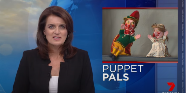 Post preview - Our puppet pals on Nightly News 7 Tasmania
