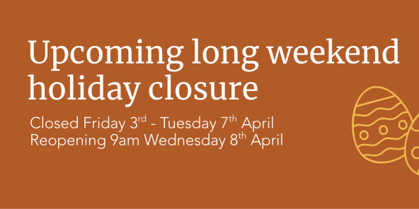 Post preview - Upcoming long weekend holiday closure and payment information.